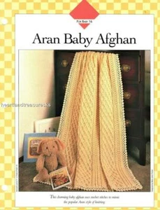 Aran Baby Afghan Crochet Pattern - Picture 1 of 1