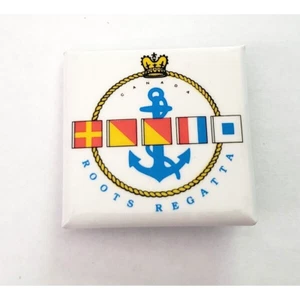 Roots Regatta Canada 1.5 in Pinback Pin Button Vintage Advertising - Bild 1 von 2