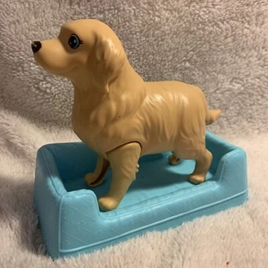 Barbie Neugeborene Welpen Golden Retriever NUR Mutter und blaues Bett - Bild 1 von 11