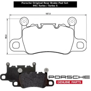 Porsche Original Equipment Rear Brake Pad Set 991 Turbo / Turbo S - Picture 1 of 1