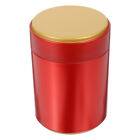 Tea Canister Tinplate Storage Jar Vintage Candy Jars Red