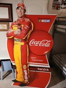 KEVIN HARVICK COCA COLA 2010 NASCAR AUTOGRAPHED STANDEE  6' 8" TALL - Picture 1 of 9