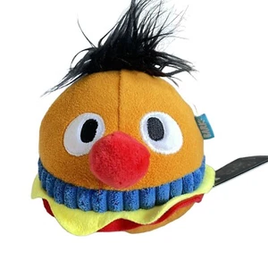 Bark Sesame Street Ernie Burger Dog Chew Toy Plush Squeaker Pup Barkbox New Gift - Picture 1 of 6