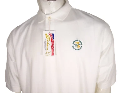 NUEVO Polo Vintage Sahara XL (XXL en EE. UU.) Algodón Blanco The Society of Seniors Foto 1 de 4