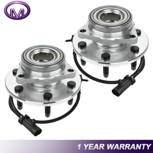 2X New Front Wheel Hub Bearing Assembly W/ABS For Chevy GMC Truck 4WD AWD 6 Lug - Picture 1 of 7