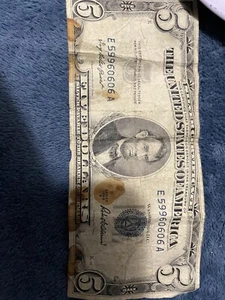 A 1953 5 Dollar Bill - Picture 1 of 1