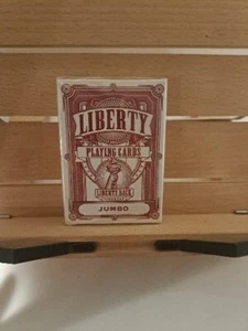 Carte da gioco Liberty Back Red nuove e sigillate mazzo Jackson Robinson JUMBO Liberty - Foto 1 di 6