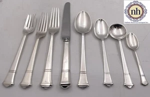 Tiffany & Co. Sterling Silver 1923 65-Piece Windham Flatware Set Art Deco Style - Picture 1 of 12