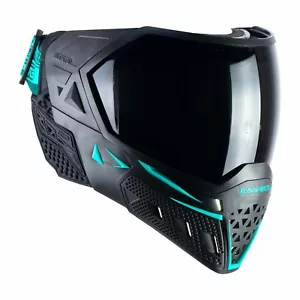 Empire EVS Mask - Black / Aqua - W/ Thermal Clear & Ninja Lens - Paintball - Picture 1 of 6