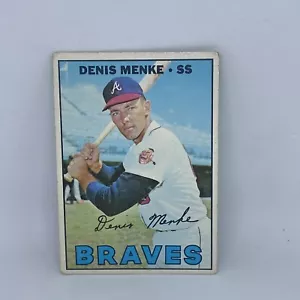 1967 Topps Baseball Atlanta Braves Denis Menke Hi Number #518 EX - Picture 1 of 2