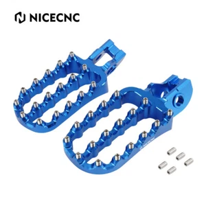 NICECNC Extended Foot Pegs Footrests For Husqvarna 125-501 TX FX TC FC 2017-2022 - Picture 1 of 12
