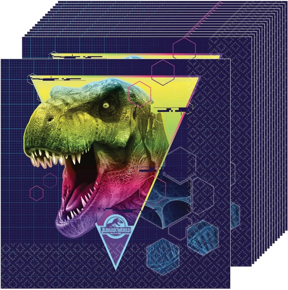 Jurassic World Park Dinosaur Movie Kids Birthday Party Paper Luncheon Napkins — 第 1/1 张图片