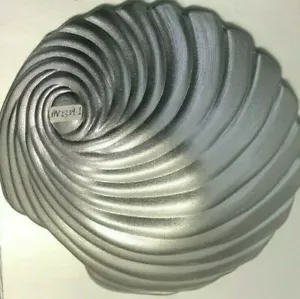 Italian IVV Glass Art - Conchiglia 7" Small Silver Bowl COA Tuscany Italy NIB - Picture 1 of 5