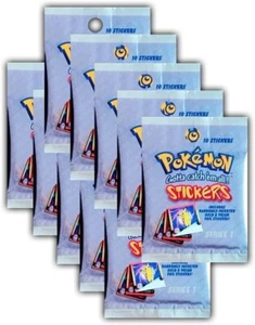 Pokemon ArtBox - 10 x bolsa 100 pegatinas serie 1 vintage de 1999 RARO - Imagen 1 de 3