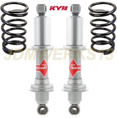 KYB 2 REAR SHOCKS 2 Coil Springs JAGUAR XJ XJ12 XJ6 XJS 1968 69 - 83 84 85 86 87 - Image 1 of 4