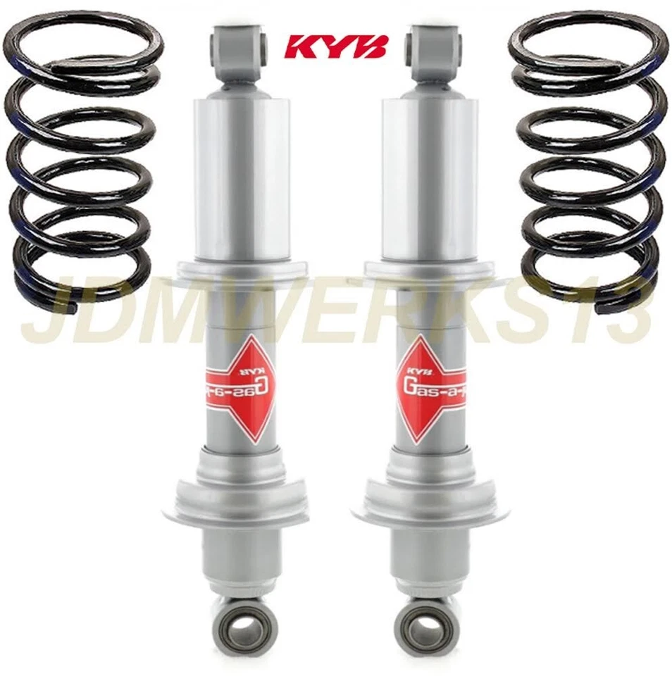 KYB 2 REAR SHOCKS 2 Coil Springs JAGUAR XJ XJ12 XJ6 XJS 1968 69 - 83 84 85 86 87 - Image 1 of 4