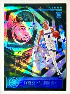 Illusions Tyrese 2020-21 Haliburton Starlight novato estuche refractor SSP golpe radiocontrol - Imagen 1 de 12