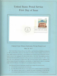 #UX71 9c - Galveston Court House Postal Card Souvenir Program - Picture 1 of 1