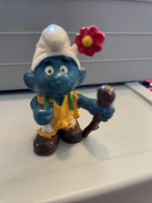 Figura Pitufos Caminante Pitufo 20041 De Colección Años 70 PVC Schleich Coleccionista Estatuilla Foto 1 de 4