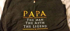 Men's Black Heavy Weight Printed T-shirt, Hanes Tag, 4XL - Picture 1 of 3