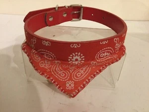 COLLAR AJUSTABLE BANDANA PERRO Mascota Cachorro 60cm Rojo - Imagen 1 de 1