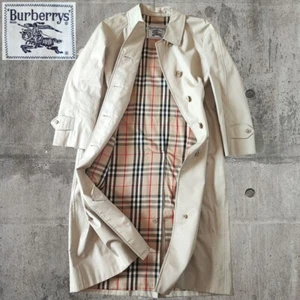 Burberrys single Trench coat vintage color Beige Woman's US Size S Authentic - Picture 1 of 10
