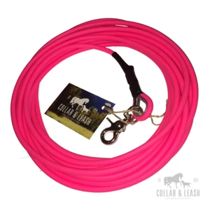 BIOTHANE Hundeleine Leine Fährtenleine Schleppleine 1-15m rund 6mm neon-pink - Bild 1 von 1