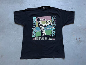 80s 90s Vintage New Orleans French Quarter Birthplace Of Jazz Alore Shirt