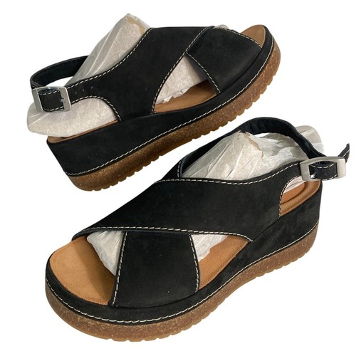 Clarks Kassanda sandalo con zeppa passo donna taglia 6