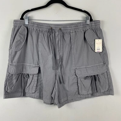 Lucky Brand Elastic Waist Femme Utility Shorts Womens XL Cargo Gray - Image 1 of 4