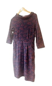 SEASALT Cornwall The Cleats Jersey Dress UK10 Tansies Conker- Pockets - Picture 1 of 4