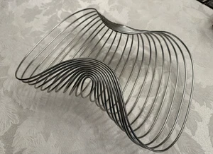 Moderna cesta frutera de alambre Alessi Marli 18/10 Steven Blaess Designer 09 Italia - Imagen 1 de 14