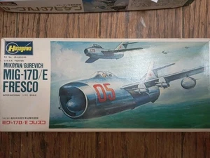 USED, VINTAGE, HASEGAWA MIG-17D/E &SAAB  AJ-37 VIGGEN, VINTAGE,1968 &1972 - Picture 1 of 8
