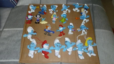 Bundle Of 23 Peyo Mcdonald’s Smurf Figures, plastic & plush, Mainly 2011 & 2013 - Image 1 of 4