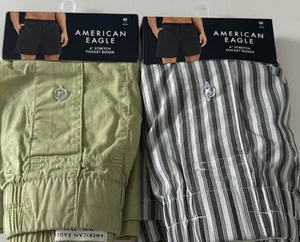 American Eagle Pocket Boxers Mens Medium 2 Pack - Picture 1 of 2