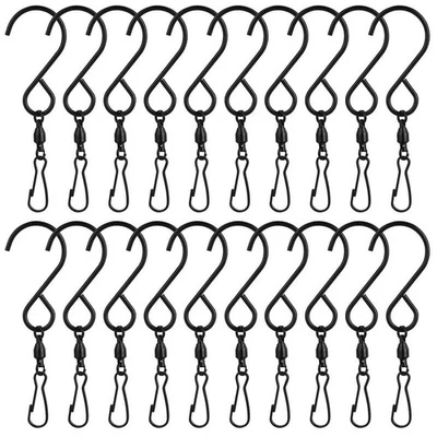 10/50X Ganchos Giratorios Clips para Colgar Hilanderos de Viento Campanas de Viento Ganchos Giratorios S Foto 1 de 4