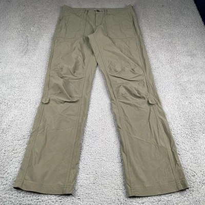 Pantalones Gramicci para mujer talla 6 (32x31) verde nailon elástico senderismo al aire libre Foto 1 de 4