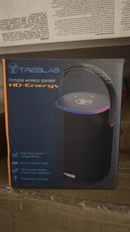 Altavoz Bluetooth Portátil Exterior TREBLAB HD-Energy, 40W, IPX6 Impermeable, TWS Foto 1 de 1
