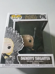 FUNKO POP! GAME OF THRONES DAENERYS TARGARYEN ON IRON THRONE #75 - Picture 1 of 7