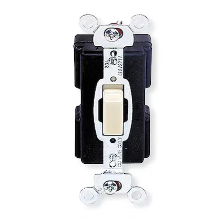 Dispositivo de cableado Hubbell - Interruptor de pared Kellems Hbl1281i, 1 polo, 120/277 V, 20 A, Ivry, Foto 1 de 1