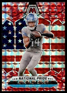2024 Panini Mosaic Red Prizm National Pride Amon-Ra St. Brown Detroit Lions #263 - Picture 1 of 2