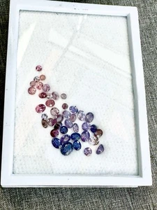 Natural Ceylon Pink To Purple Mixed Spinel Lot 15.3 Ct - Picture 1 of 2