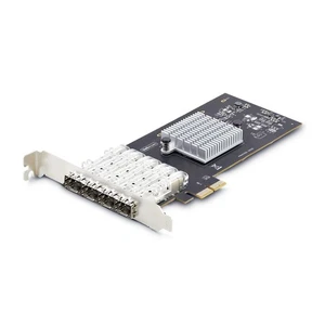 StarTech.com 4-portowa karta sieciowa GbE SFP, PCIe 2.0 x2, Intel I350-AM4 4x 1GbE Co - Zdjęcie 1 z 6