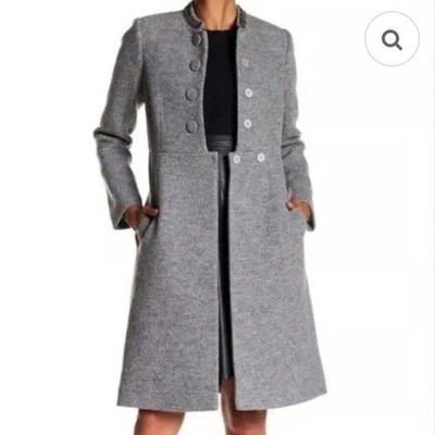 Rebecca Taylor Wool Coat With Chain Size 2 - Image 1 of 4