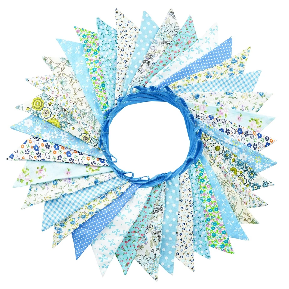 G2PLUS Süße Beidseitig Wimpel Girlande für Hochzeits und Geburtstag Party 10...