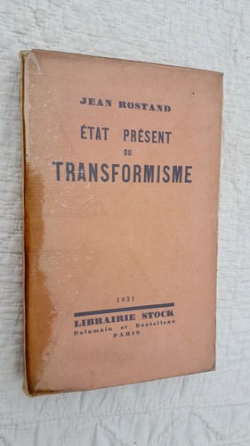 Rostand Condition Present of Transformism 1931 | eBay