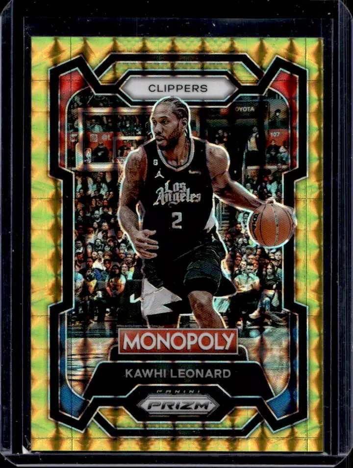 2023-24 Panini Prizm Monopoly Kawhi Leonard Gold Prizm #45/49 #37 Clippers