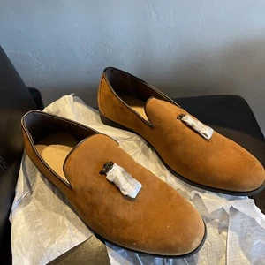 BOO HOO MAN: Kunstleder Quaste Loafer Schuhe - Größe 10 - Bild 1 von 3