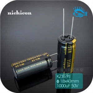 2/10pcs 1000uf 50V1000uF KZ MUSE Nichicon Audio Capacitor 18x40 HiFi DIY - Picture 1 of 3