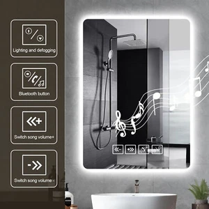 Espejo de Baño LED Con Iluminación Táctil Espejo de Baño Pared Espejo de Luz Regulable - Imagen 1 de 66